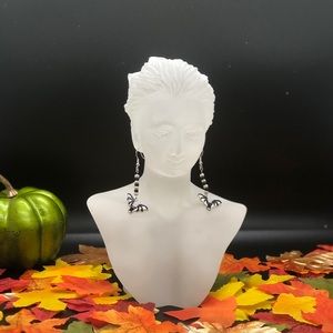 Halloween bat earrings